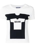 Moschino Logo T-shirt Print T-shirt, Women's, Size: 40, White, Cotton