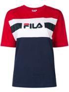 Fila Colour Block Logo T-shirt - Red