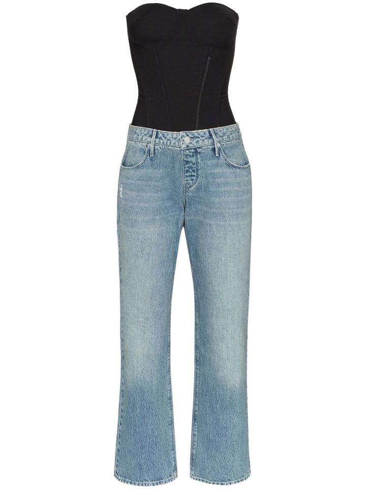 Rta Ames Corset Jumpsuit - Blue