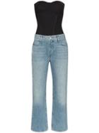 Rta Ames Corset Jumpsuit - Blue