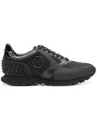Philipp Plein Mesh Lace-up Sneakers - Black