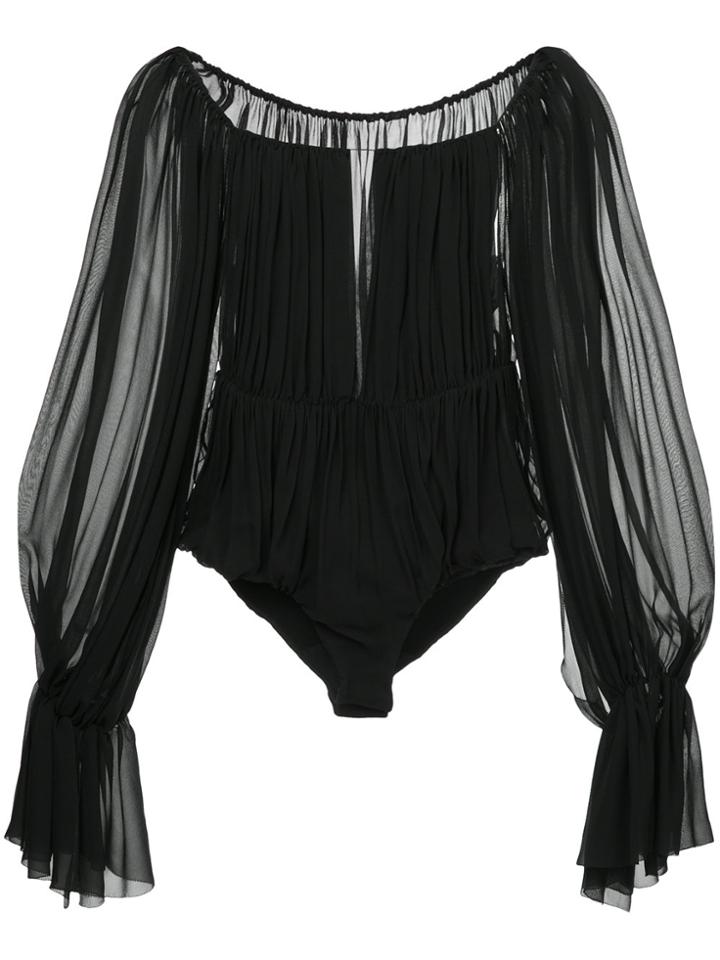 Mugler Georgette Body - Black