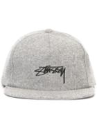 Stussy 'smooth Stock' Cap, Men's, Grey, Acrylic/nylon/wool