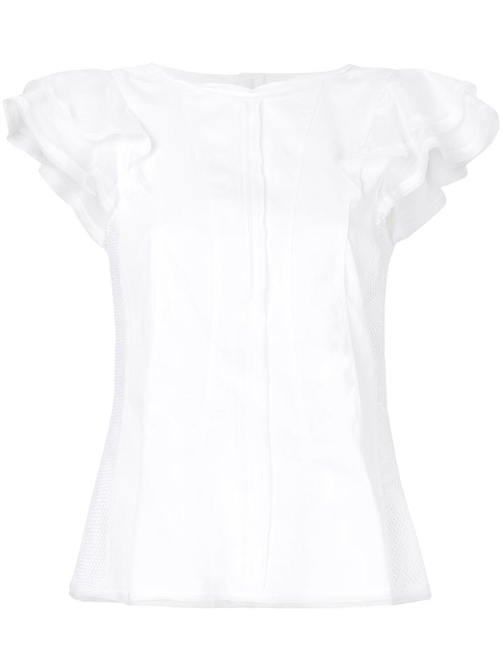 Marc Cain Ruffle-sleeve Shirt - White