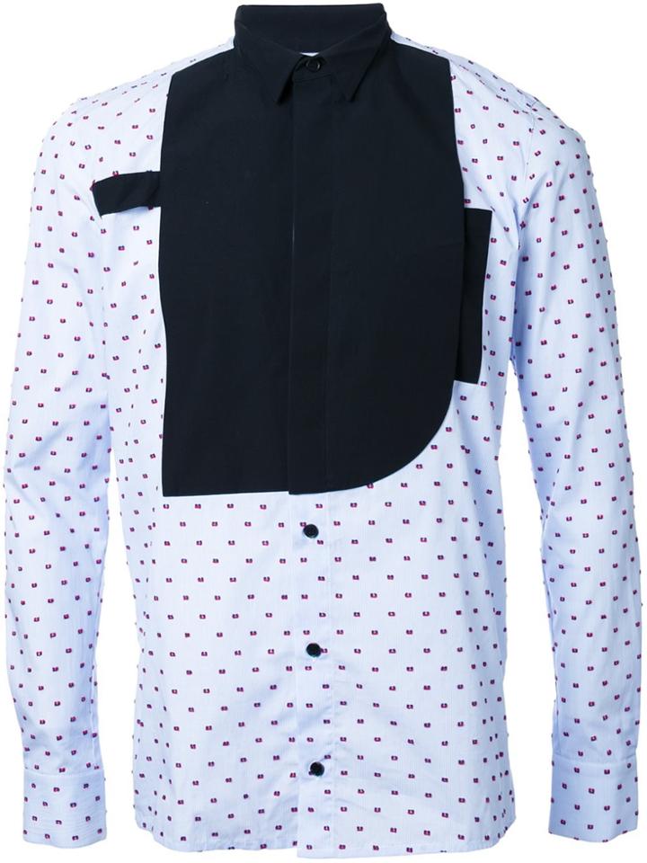 Transit Band Collar Shirt - Blue