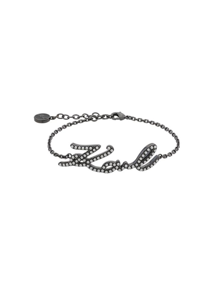 Karl Lagerfeld Karl Signature Bracelet - Black