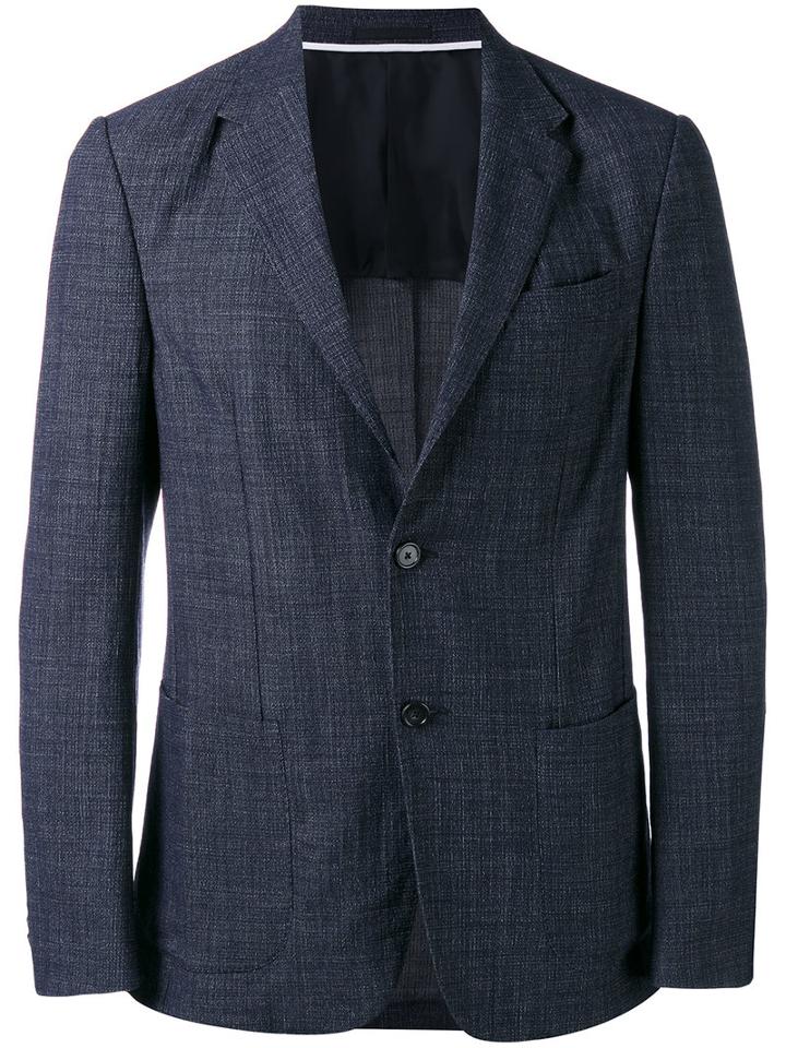 Z Zegna Two Button Suit Jacket, Men's, Size: 50, Blue, Spandex/elastane/cupro/wool