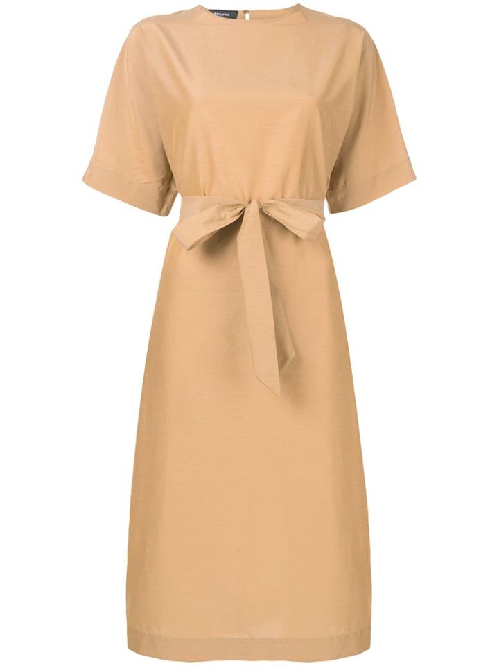 Rochas Midi Dress - Brown