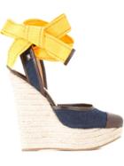Dsquared2 Denim Wedge Espadrilles