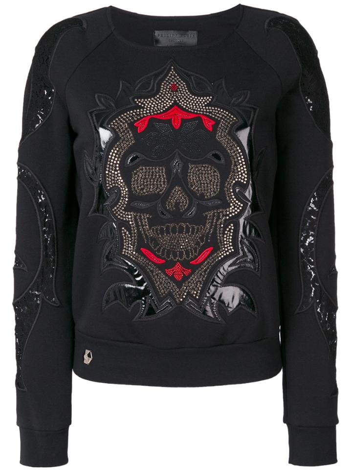 Philipp Plein Embroidered Sweater - Black
