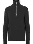Burberry Cashmere Half-zip Sweater - Grey
