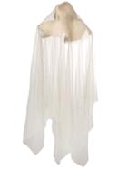 Ann Demeulemeester White Tulle Panel Hat - Neutrals