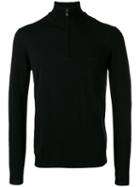 Boss Hugo Boss - Zip Up Sweater - Men - Cotton/virgin Wool - Xl, Black, Cotton/virgin Wool