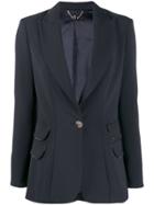 Elisabetta Franchi Single Button Blazer - Black