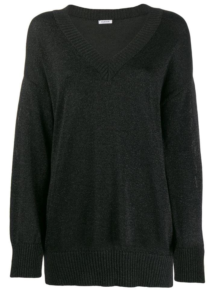 P.a.r.o.s.h. Oversized Shimmer Jumper - Black