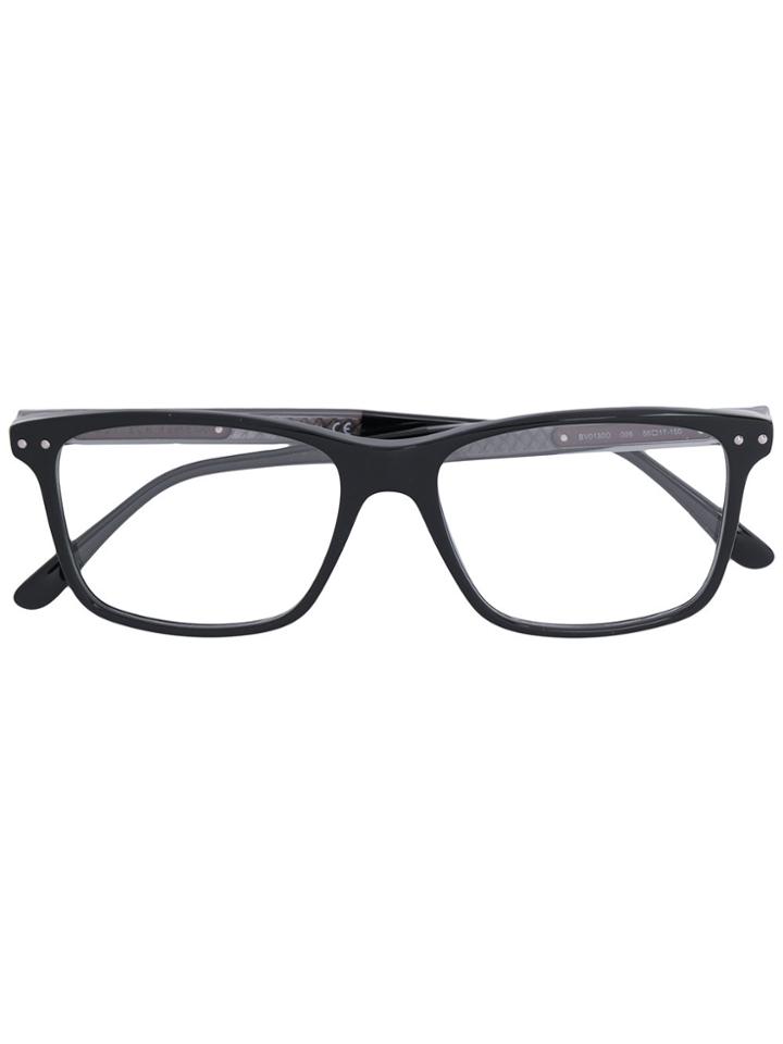 Bottega Veneta Eyewear Rectangle Frame Glasses - Black
