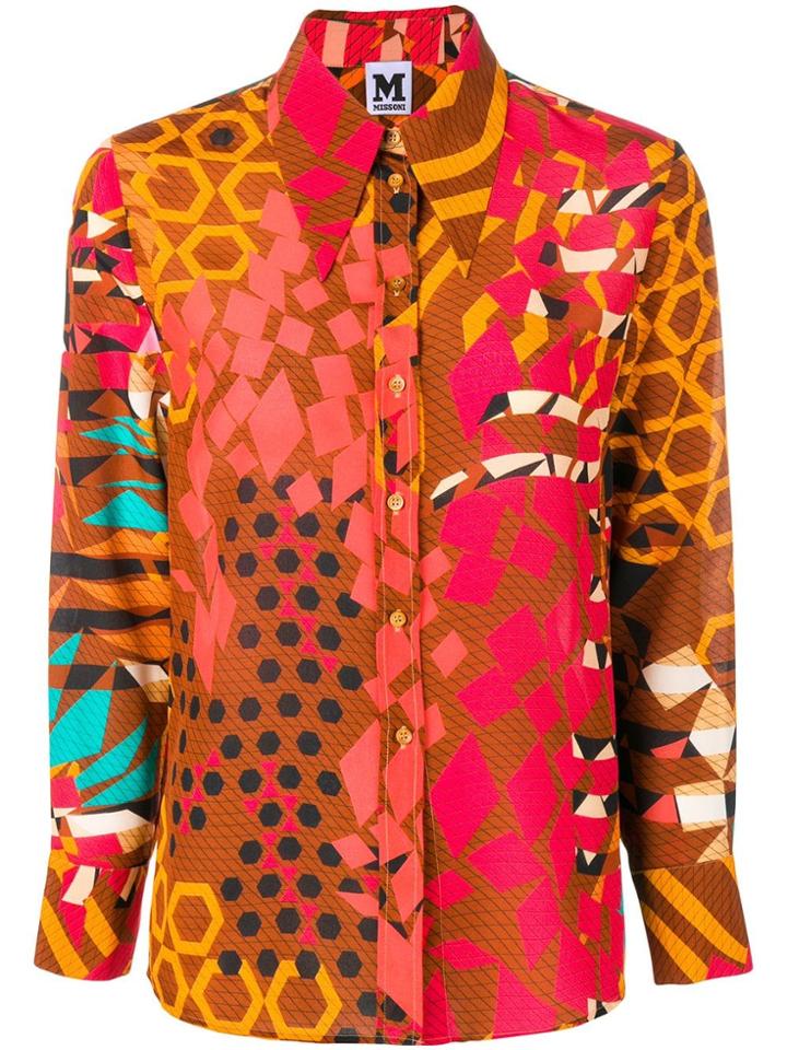 M Missoni Printed Shirt - Brown