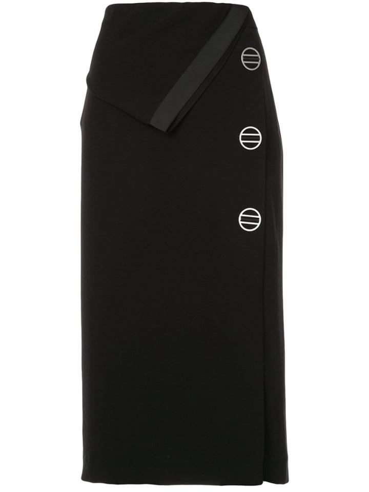 Dion Lee Folded Detail Midi Dress - Black