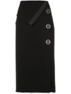 Dion Lee Folded Detail Midi Dress - Black
