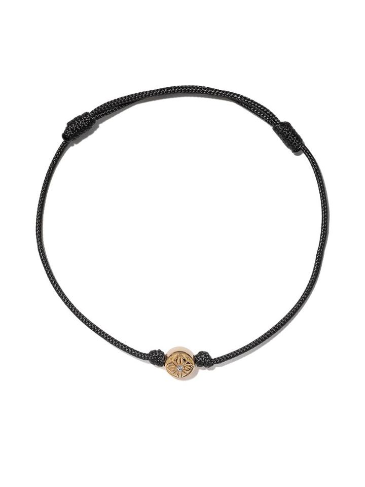 Shamballa Jewels 18kt Yellow Gold And Diamond Star Of Shamballa Bead