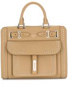 Fontana Double Buckle Tote - Neutrals
