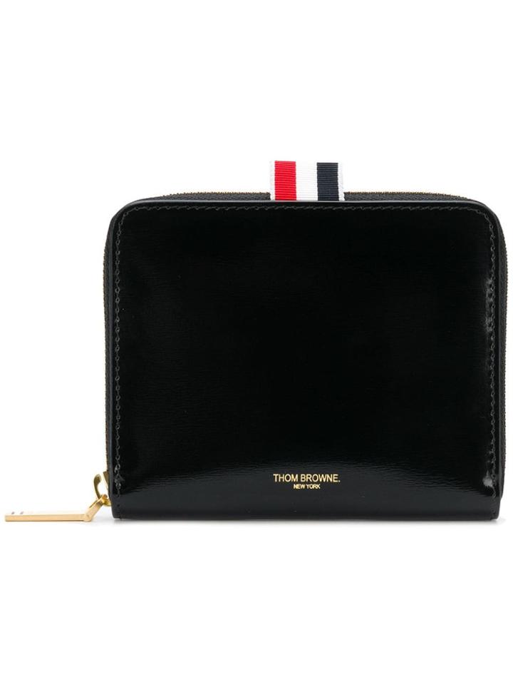 Thom Browne Short Zip-around Accordion Wallet - Black