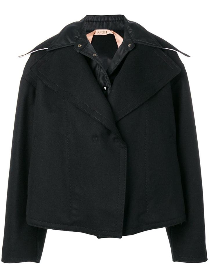 No21 Oversized Short Jacket - Black