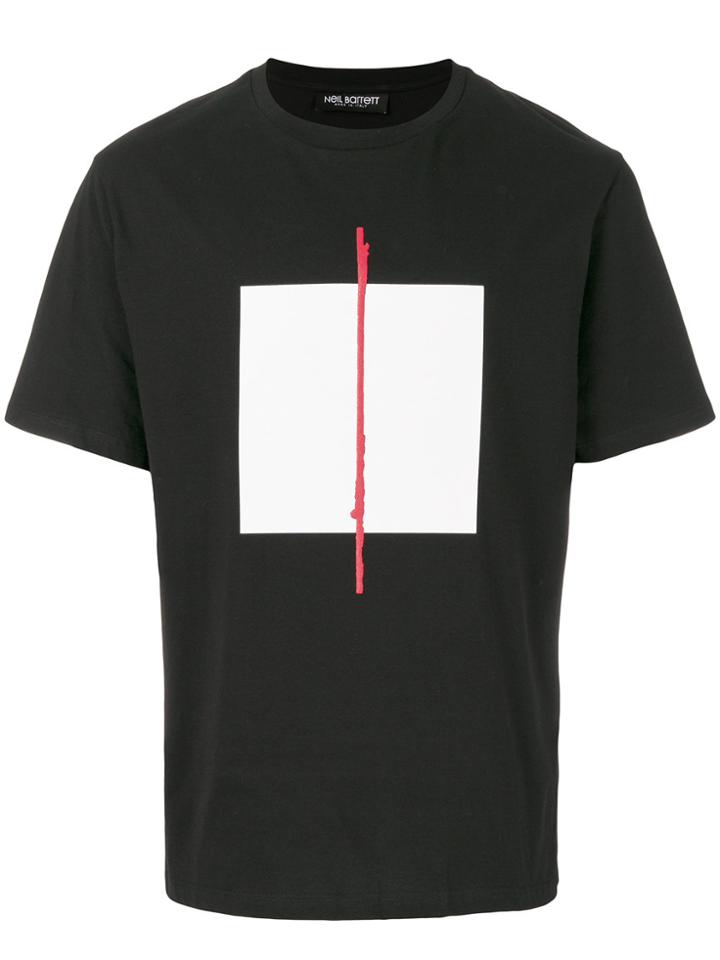 Neil Barrett Box Print T-shirt - Black
