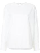 Cyclas Round Neck Blouse - White