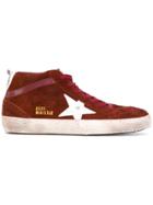 Golden Goose Deluxe Brand Mid Star Sneakers - Red