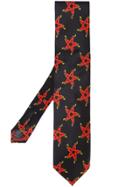 Sss World Corp Star Print Tie - Black