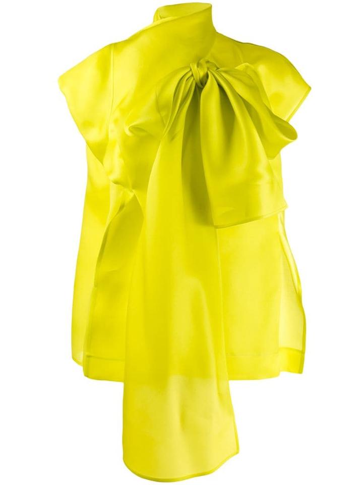 Nina Ricci Oversized Bow-embellished Blouse - Green