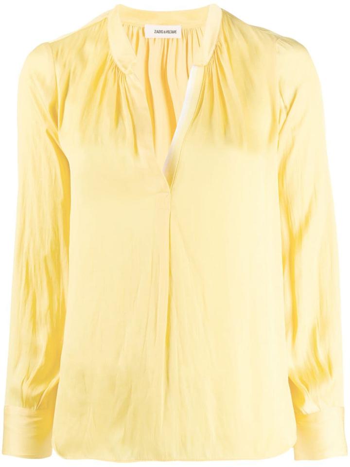 Zadig & Voltaire Tink Satin Shirt - Yellow