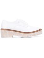 Armani Jeans Platform Lace Up Shoes - White