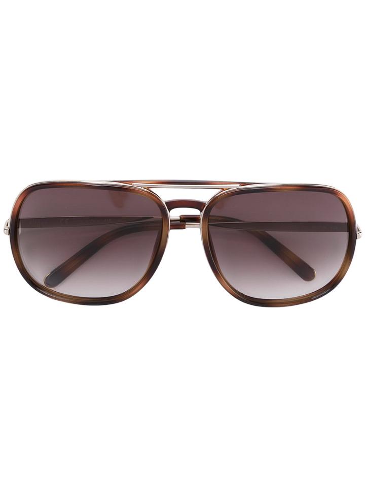 Chloe Eyewear - Nate Sunglasses - Women - Acetate/metal (other) - One Size, Brown, Acetate/metal (other)
