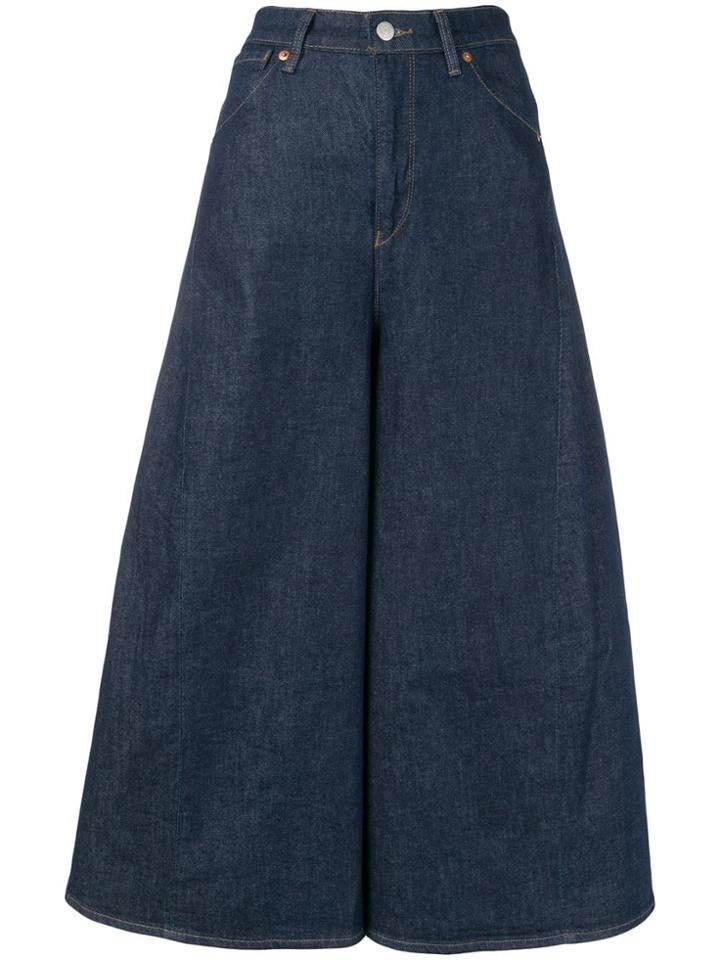 Levi's Cropped Wide-leg Jeans - Blue