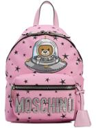 Moschino Space Teddy Bear Backpack - Pink & Purple