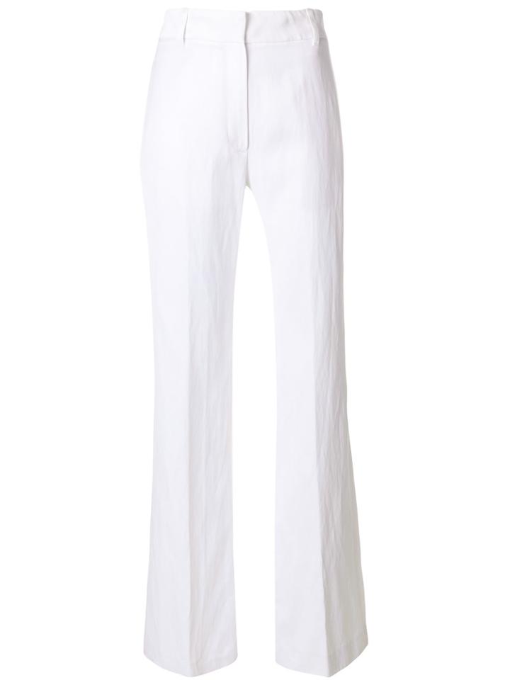 Ann Demeulemeester Flared Trousers - White