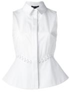 Alexander Wang Lace-up Detail Sleeveless Blouse - White