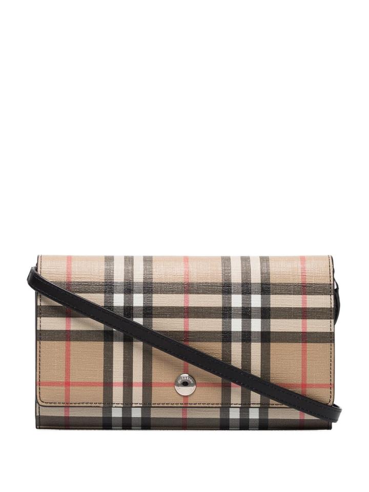 Burberry Vintage Check Hannah Clutch Bag - Neutrals