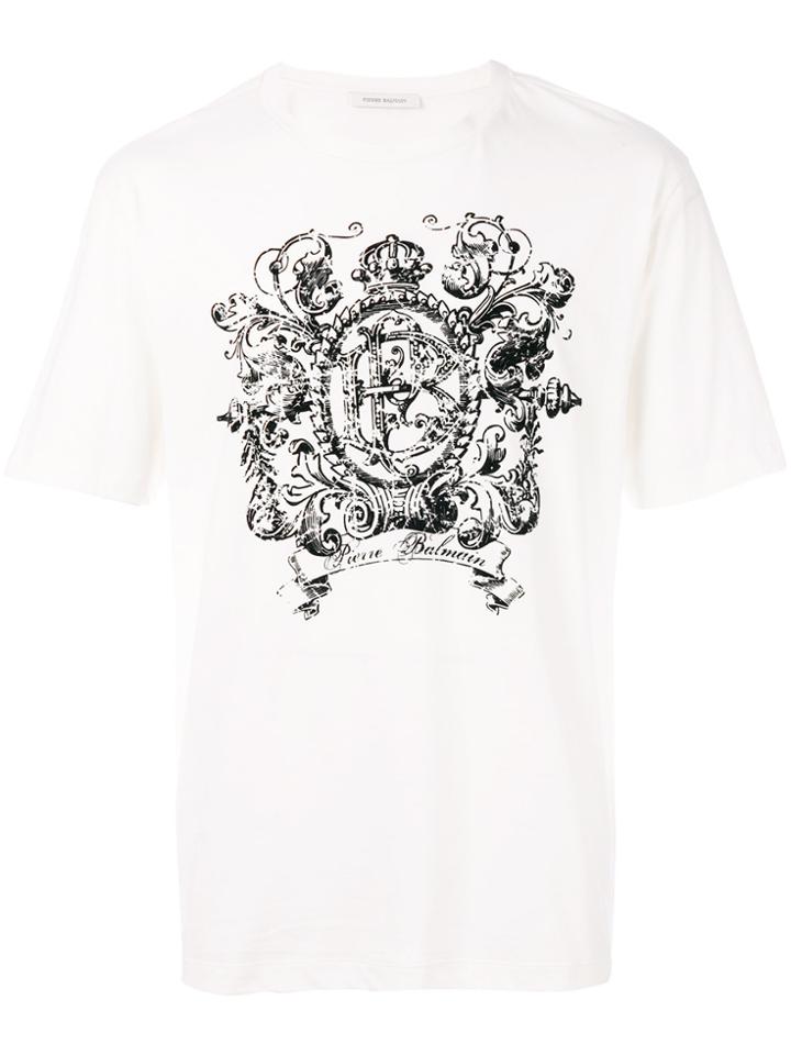 Pierre Balmain Printed T-shirt - White