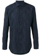 Etro Paisley Print Long Sleeve Shirt, Men's, Size: 40, Blue, Cotton