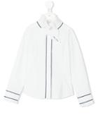 Lapin House - Contrast Seams Shirt - Kids - Cotton/spandex/elastane - 2 Yrs, White