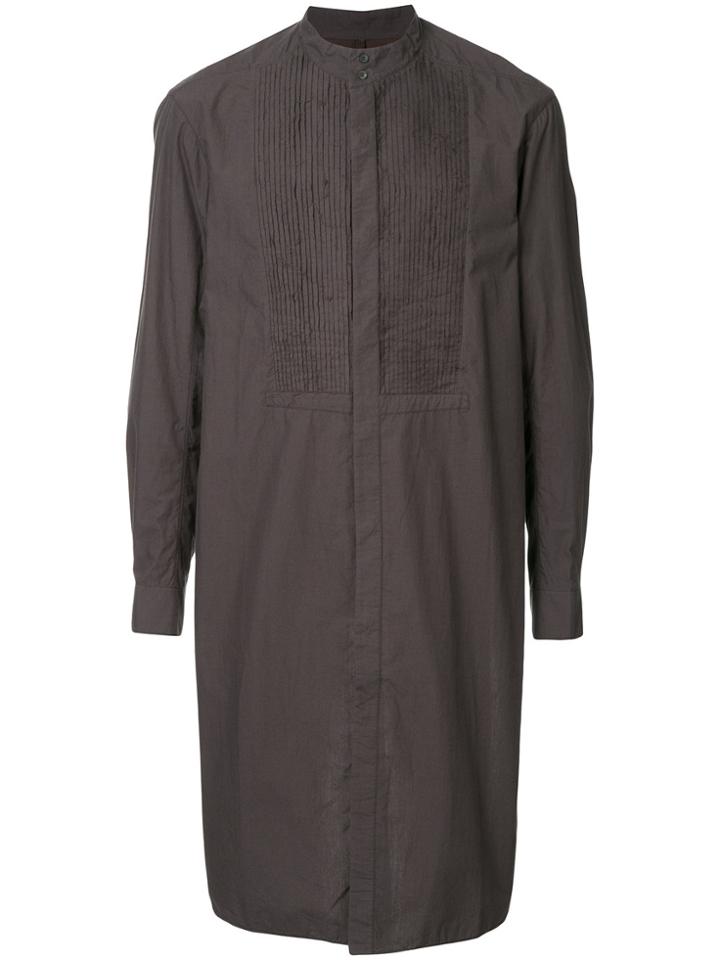 Ziggy Chen Long Line Shirt - Grey