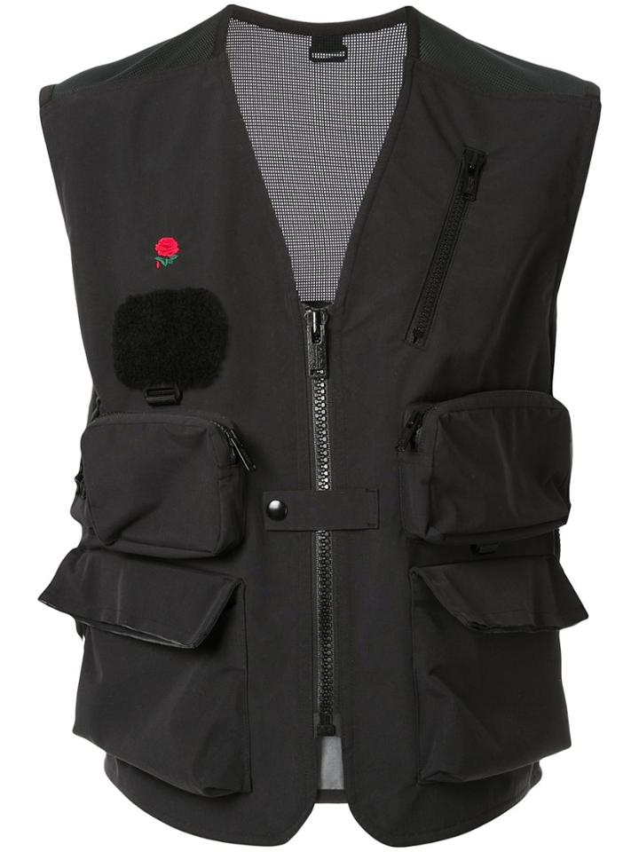 Undercover Zipped-up Vest - Black