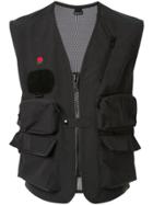 Undercover Zipped-up Vest - Black