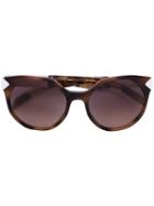 Prada Eyewear - '11ts' Sunglasses - Women - Acetate - One Size, Brown, Acetate