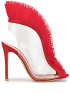 Gianvito Rossi Pleat Detail Boots - Red