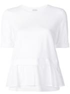 Peserico Peplum Ruffle T-shirt - White