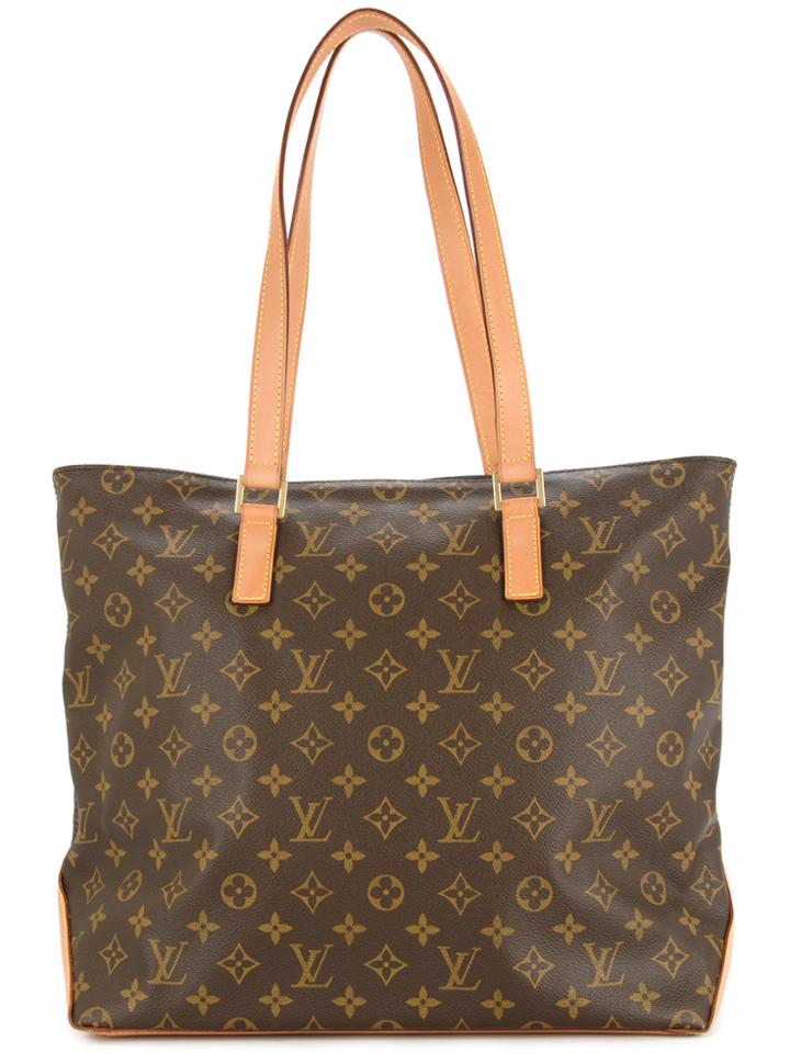 Louis Vuitton Vintage Cabas Mezzo Tote Bag - Brown